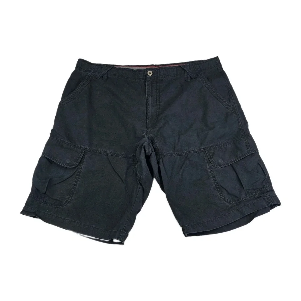 Vintage Air Jordan Shorts Mens Size 40 Black Cargo Ripstop Casual Bottoms